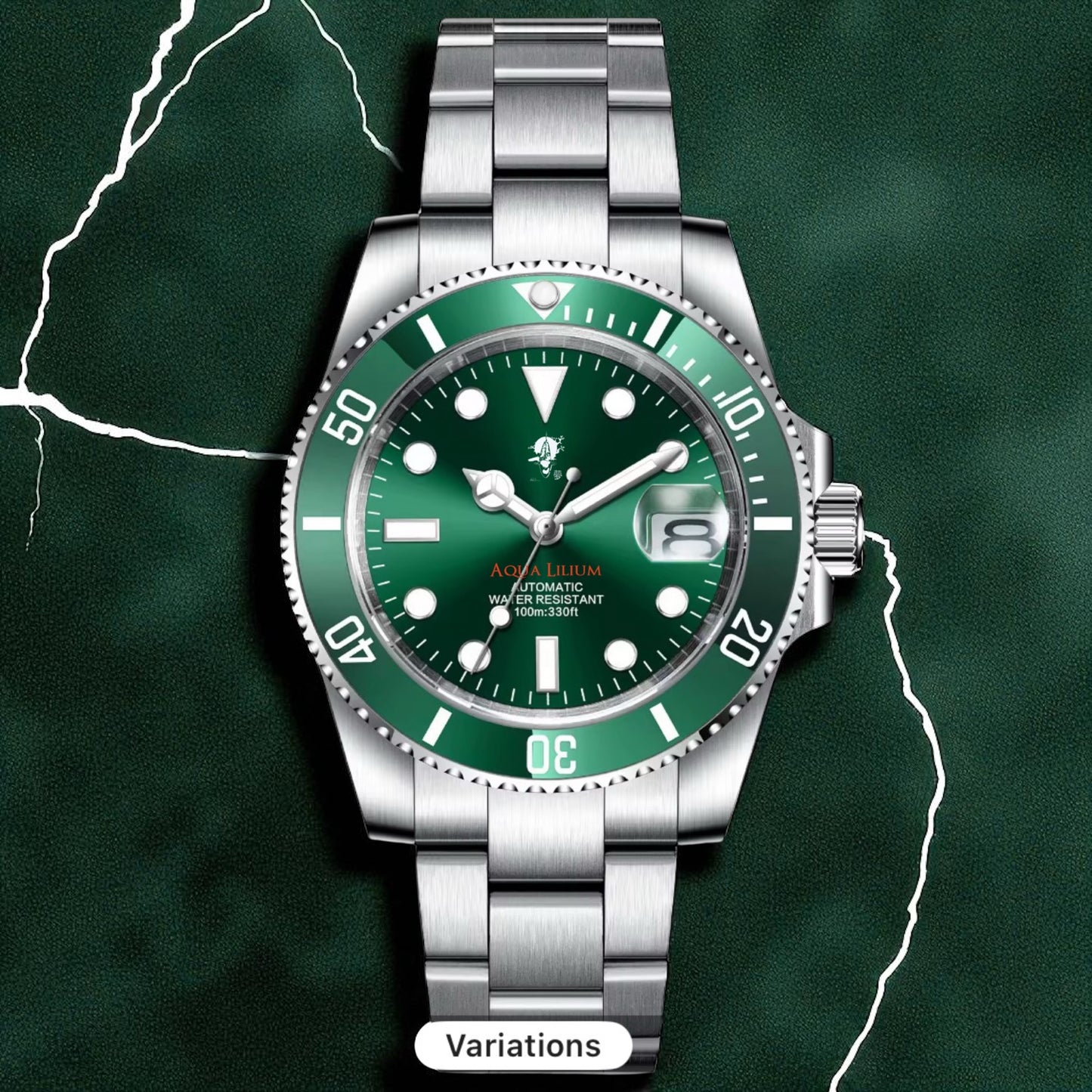 Aqua Lilium hulk green automatic watch Limited edition