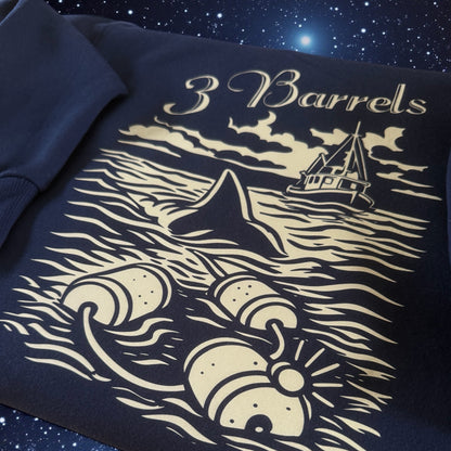 3 Barrels Burgundy Hoody